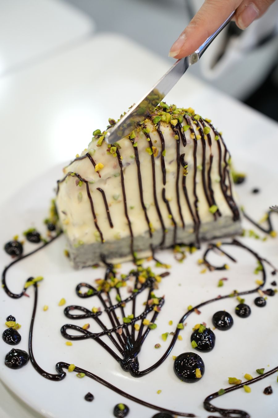 Torta helada de pistacho